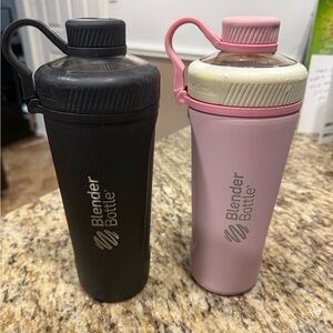 BlenderBottle Black and Pink Shaker Bottles